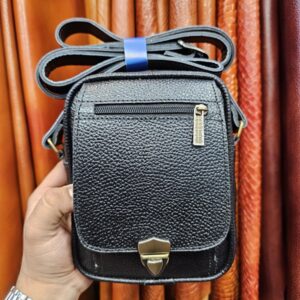 کیف دوشی چرمی قفل ناخنی کوچک